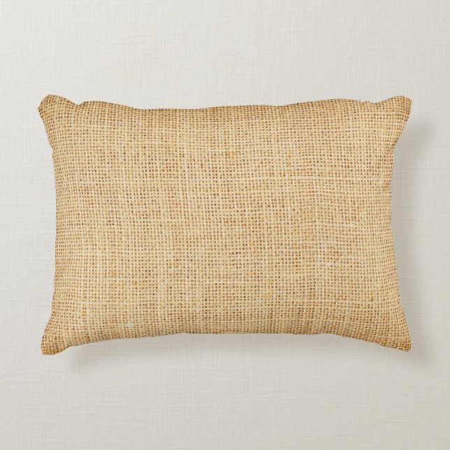 Almofada Decorativa Roupa natural, fundo texturizado. (Frente)