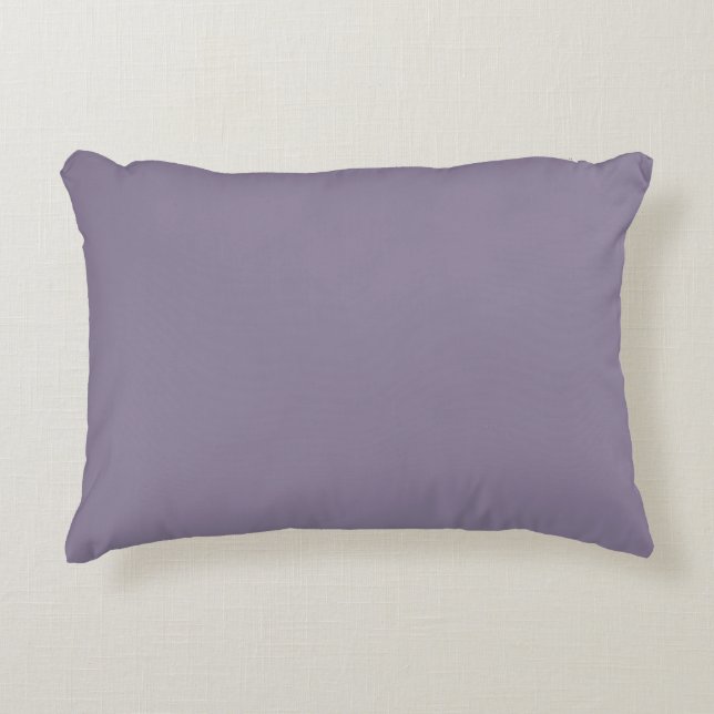 Almofada Decorativa Roxo Cinza Suave,Moderno Sólido,Almofada de Arreme (Frente)
