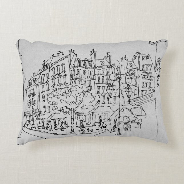 Almofada Decorativa Rue de Conde| Jardin du Luxembourg, Paris (Frente)