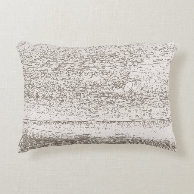 Almofada Decorativa Ruim Barnwood Doméstico das Regras da Família (Frente)