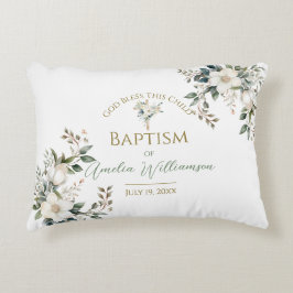 Almofada Decorativa Sage Green Floral Baptism