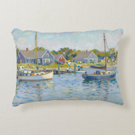 Almofada Decorativa Sailboats Impressionism New England
