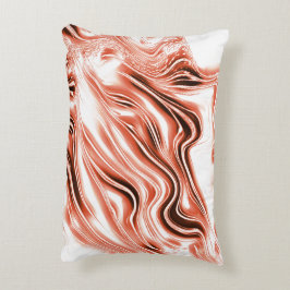Almofada Decorativa Salmão brilhante para vestígios longos vermelhos e