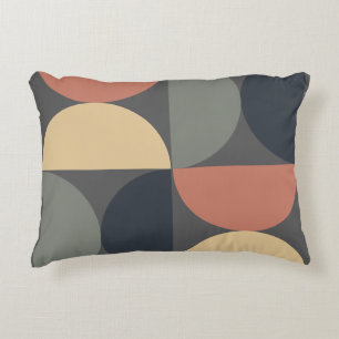 Almofada Decorativa Salmão de carvão moderno de meio século