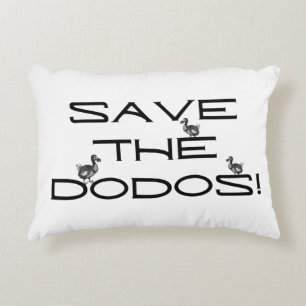 Almofada Decorativa SALVE OS DODOS! Citação engraçada