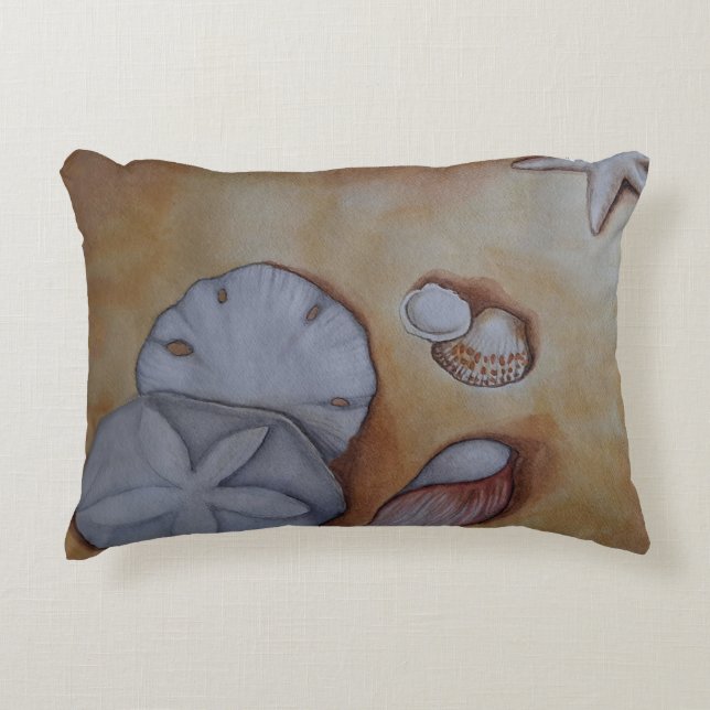 Almofada Decorativa Sandy Seashells (Frente)