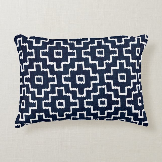 Almofada Decorativa Sashiko seamless indigo dye pattern with tradition (Frente)