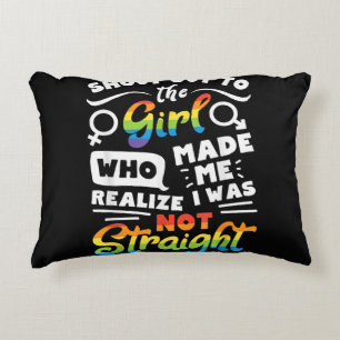 Almofada Decorativa Saudação à Garota Orgulho Lésbico LGBT Camiseta G