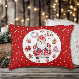 Almofada Decorativa Scandinávia Santa Claus Red