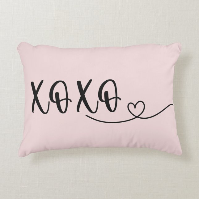 Almofada Decorativa Script de amor XOXO (Frente)