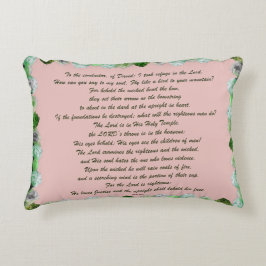 Almofada Decorativa Scripture, Psalm 11, Bible Verse,