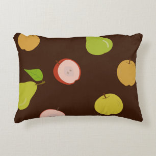 Almofada Decorativa Seamless pattern with multi-colored apples and pea