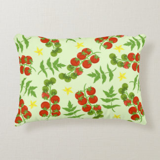 Almofada Decorativa Seamless tomato pattern. Vegetable print. Vintage 
