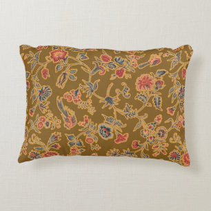 Almofada Decorativa Seda Vintagesca Floral do Século XVIII