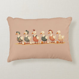 Almofada Decorativa Seis Gansos Pondo Estêncil no Estilo 4