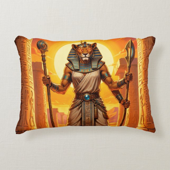 Almofada Decorativa Sekhmet – Löwenköpfige Kriegsgöttin (Frente)