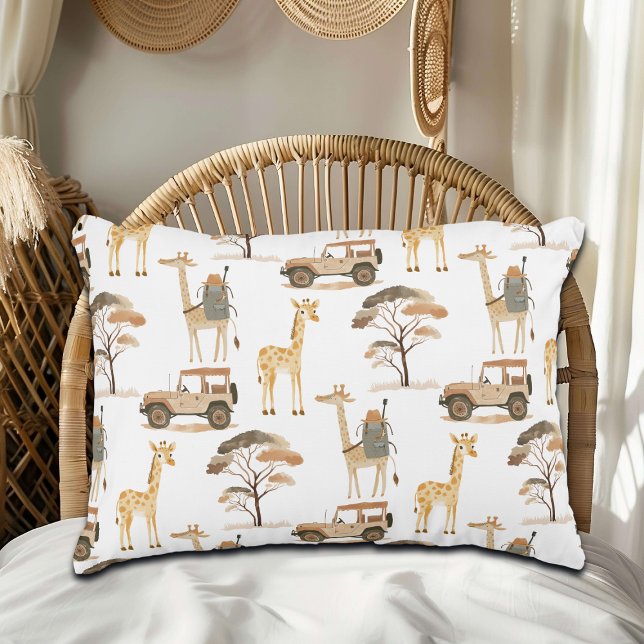 Almofada Decorativa Selgle Safari com Girafas Padrão de Enfermeiro (Criador carregado)