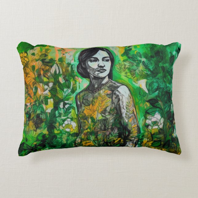 Almofada Decorativa Senhora Misteriosa (Frente)