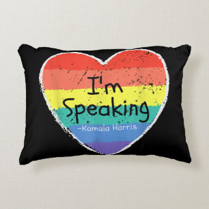Almofada Decorativa Senhora Vice Presidente, estou falando Kamala Harr