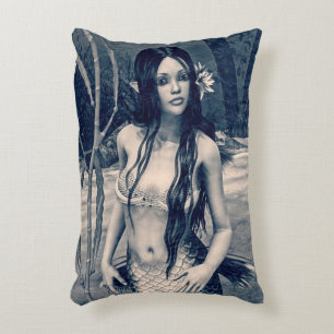 Almofada Decorativa Sereia Vintage Foto Antiga Arte Fantasia