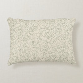 Almofada Decorativa Serene Sage Green | Vintage Blossom Rosas