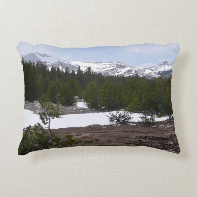 Almofada Decorativa Serra Nevada e neve em Yosemite (Frente)