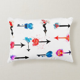 Almofada Decorativa Seta e coração do namorados