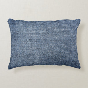 Almofada Decorativa Shabby denim: textura azul de jeans