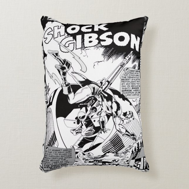 Almofada Decorativa 'SHOCK Gibson' Action Comic Strip Pillow (Frente(Vertical))