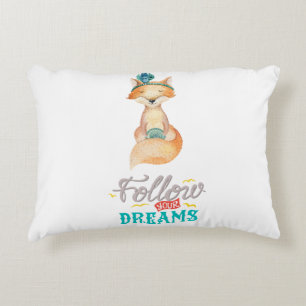 Almofada Decorativa Siga seus sonhos Fox