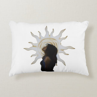 Almofada Decorativa Silhueta do Sol Místico Artístico Celestial