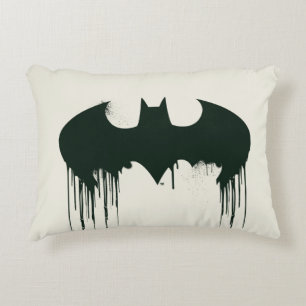 Almofada Decorativa Símbolo Batman Logotipo de tinta