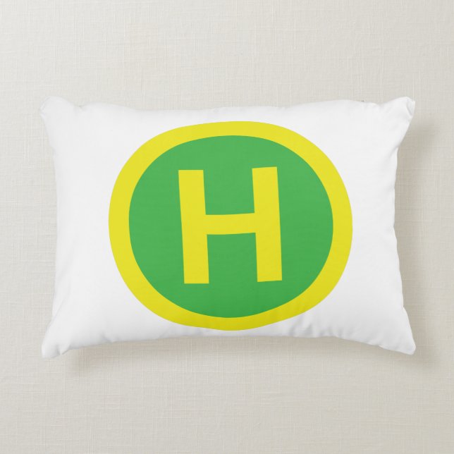 Almofada Decorativa Símbolo Helipad (Frente)