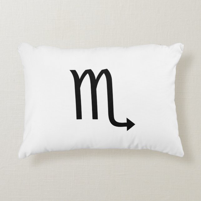 Almofada Decorativa Símbolo Scorpio Zodiac (Frente)