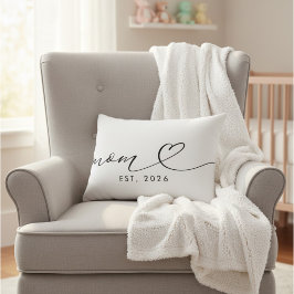 Almofada Decorativa Simples Nova Mãe Preto Branco 