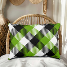 Simples Xadrezes Tartan Neon Green