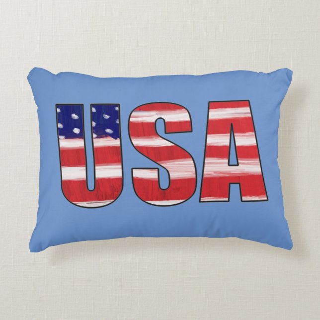 Almofada Decorativa Sinalizador EUA (Frente)