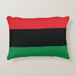 Almofada Decorativa Sinalizador vermelho, preto e verde