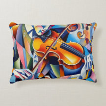Sinfonia Vibrante: Arte Abstrata de Violinista
