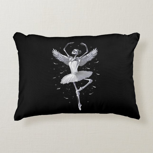 Almofada Decorativa Skeleton Ballerina (Frente)