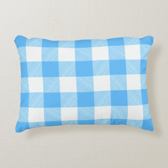 Almofada Decorativa Slow-Living Summer Sky Check (Frente)