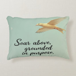Almofada Decorativa Soar acima, baseado em propósito - Inspiracional