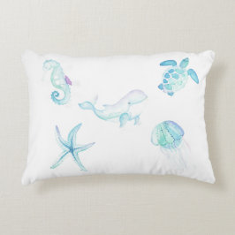 Almofada Decorativa Sob O Mar