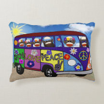 Sock Monkey Peace Bus