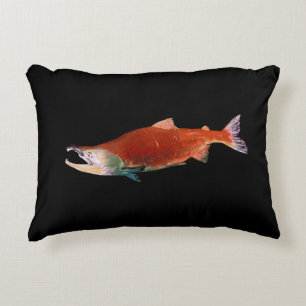 Almofada Decorativa Sockeye Salmon em Vermelho