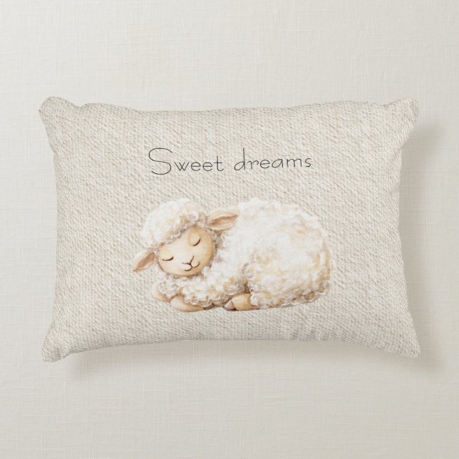 Almofada Decorativa Soft Fluffy Sleeping Sheep (Frente)