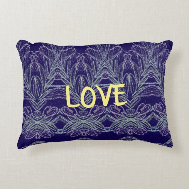 Almofada Decorativa Soft Swirls Love (Purple) (Frente)