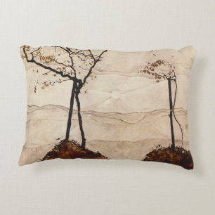 Almofada Decorativa Sol de Outono e Árvores por Egon Schiele, Arte Ant