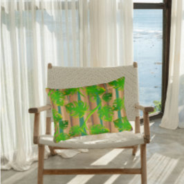 Almofada Decorativa Sonhos da Floresta Tropical Filodendro Bambu