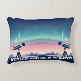 Almofada Decorativa Sonhos Em Andamento; Não Incomodar